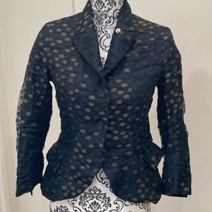 Paul Harnden Shoemakers Handmade in England Polka Dot Blazer Coat Jacket